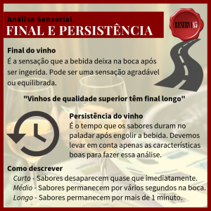 final e persistência do vinho - infográfico
