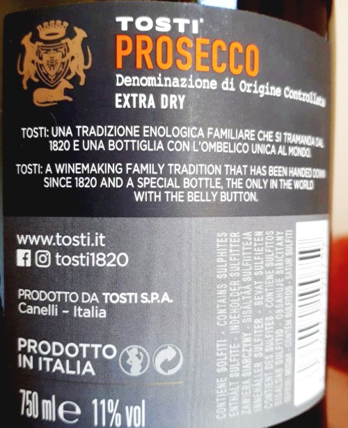 Prosecco DOC Rotulo região produtora vinho espumante