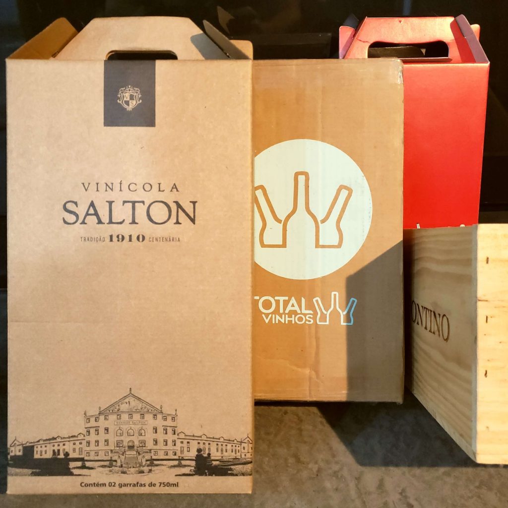 Caixas delivery compra de vinho online