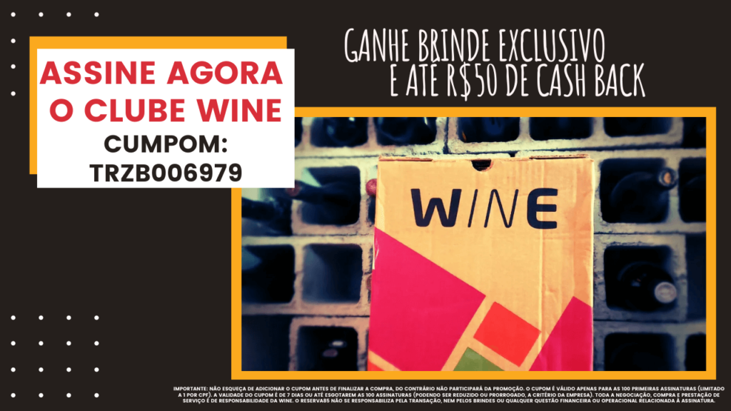 cupom de desconto para assinar o clube de vinhos wine