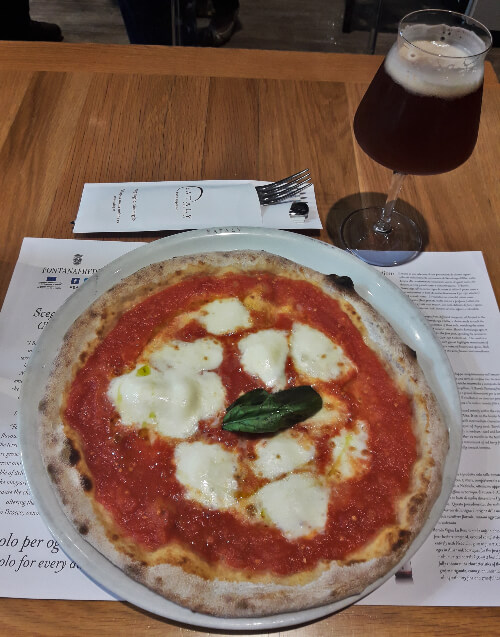 pizza com cerveja na italia - eataly