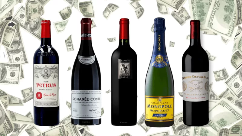 Os 5 vinhos mais caros da história