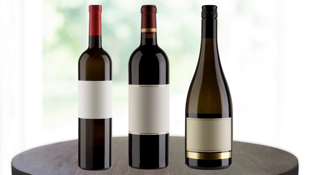 Tamanhos das garrafas de vinho