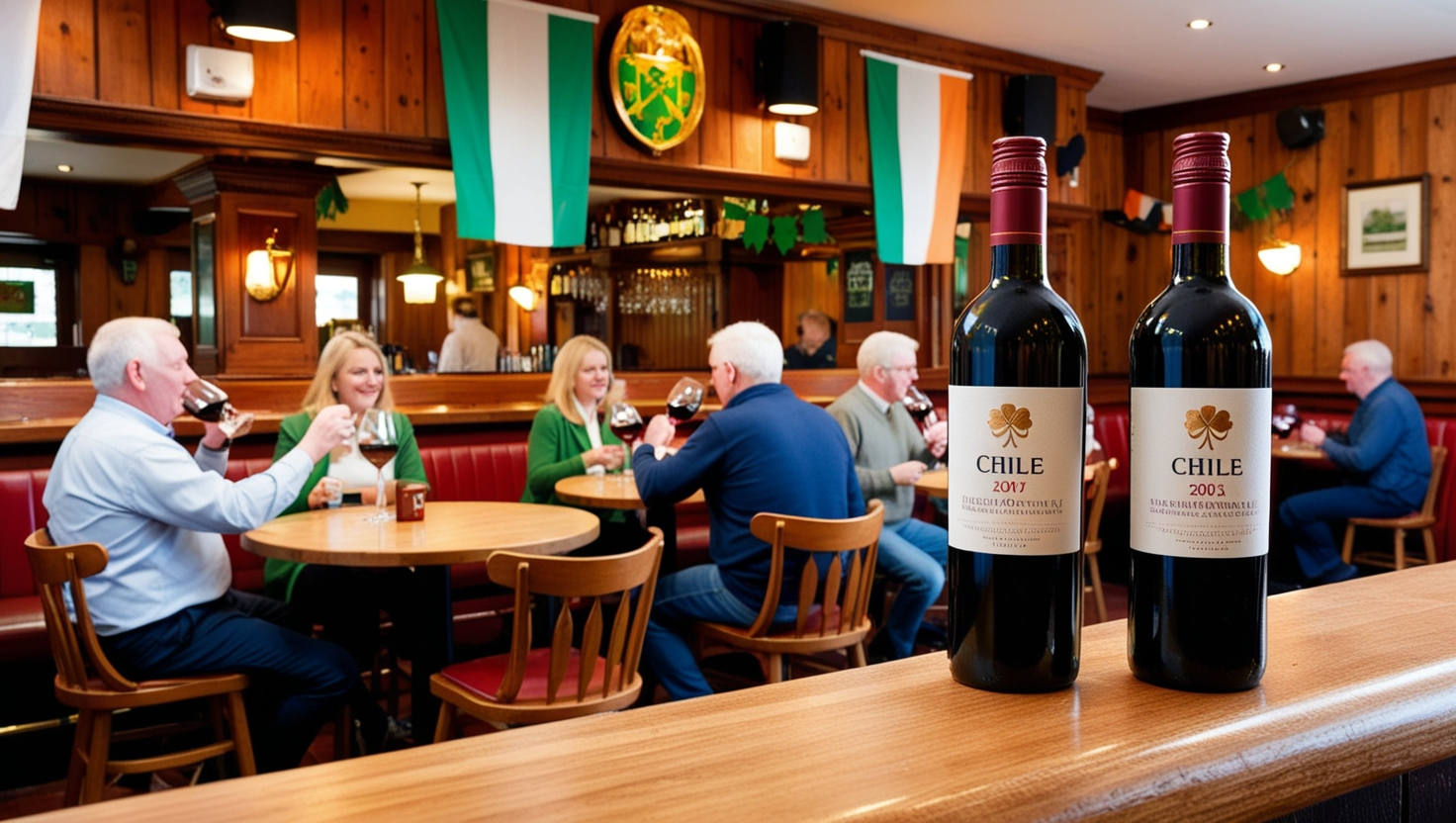 Chile lidera importação de vinhos na Irlanda