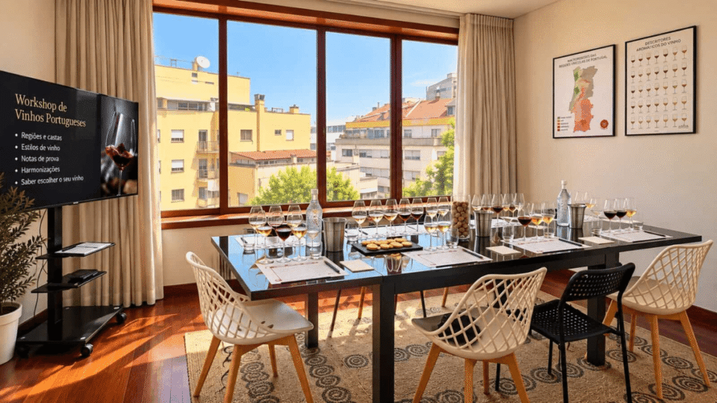 Prova de vinhos em Portugal - sala de provas em Gaia