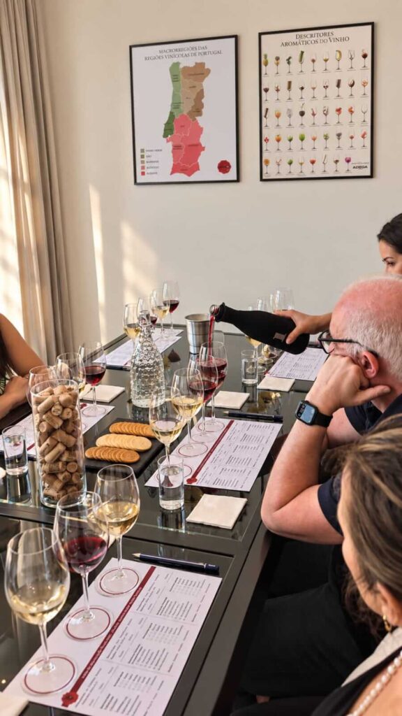 prova de vinhos em Portugal - sala de provas em Gaia